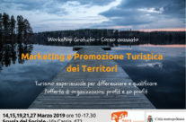 Ritorna il workshop su “Marketing dei territori e turismo sostenibile”, 14-27 marzo 2019